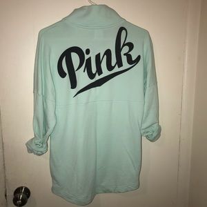 Quarter button up pullover from PINK